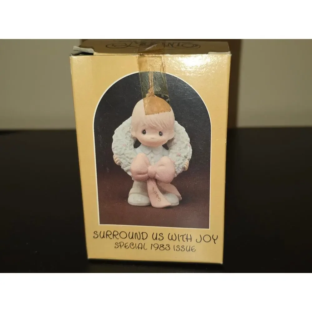 Precious Moments “Surround Us With Joy” Ornament 1983 Enesco E-0513 w/ Box